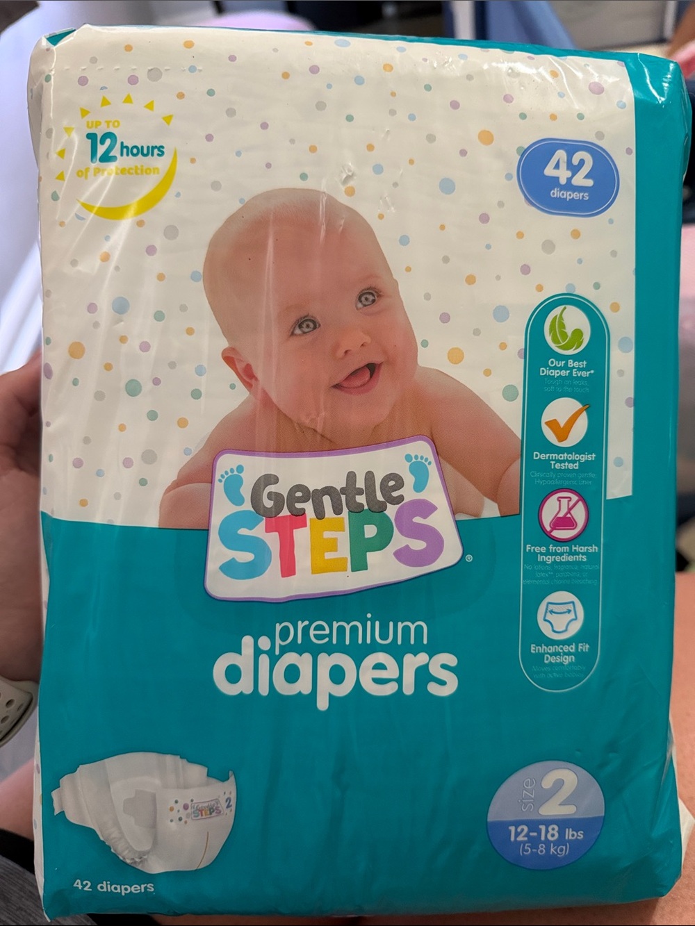 Gentle Steps Premium Diapers - Size 2 (42 ct)